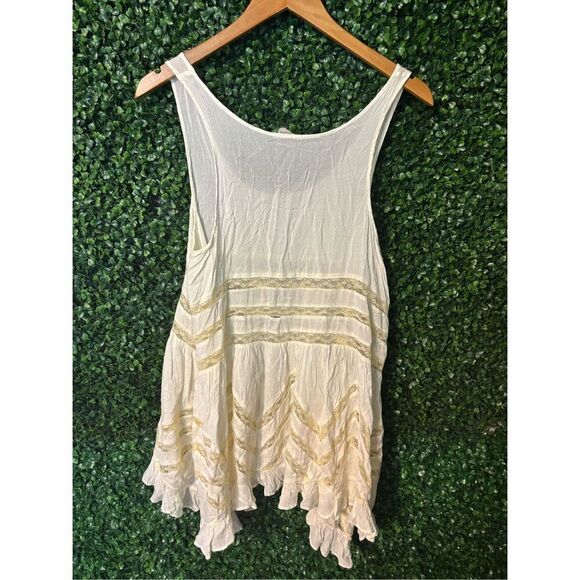 Intimately Free People Ivory and Cream Trapeze Slip Dress Womens XS - Picture 4 of 4